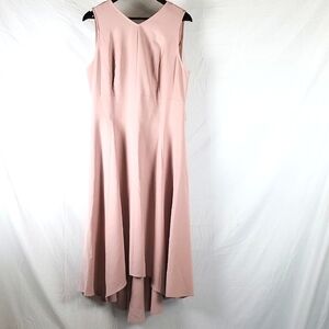 Lane‎ Bryant Pink Hi-Low Midi Dress